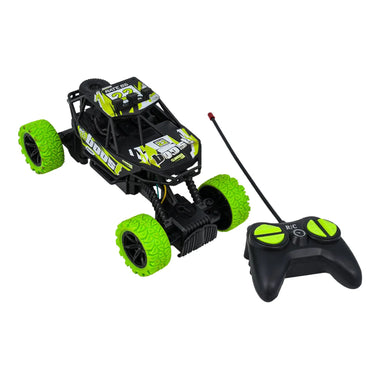 Green Climbing King RC rock crawler with remote
