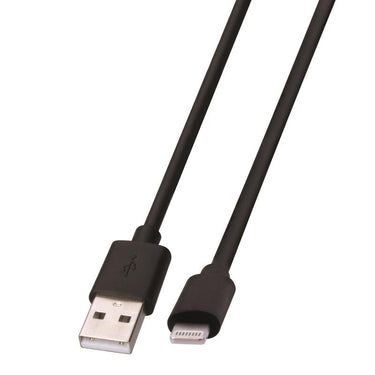 Monster Just Hook It Up Lightning to USB-A Charge and Sync Cable 10 ft. Black