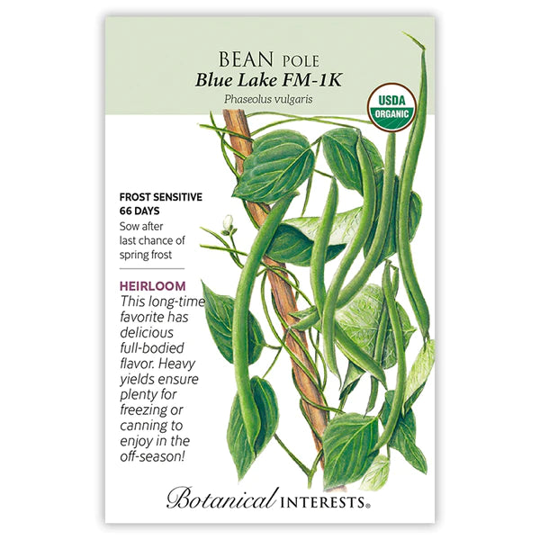 Blue Lake FM-1K Pole Bean Seeds