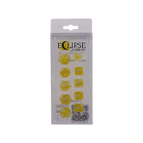 Load image into Gallery viewer, Ultra Pro Eclipse 11 Dice Set Lemon Yellow
