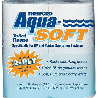 Thetford Aqua-Soft Toilet Tissue 2-Ply / 4-Pack