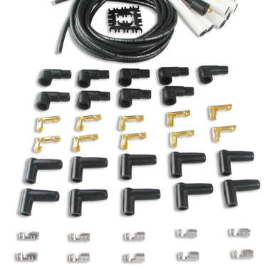 Accel Spark Plug Wire Set - Universal - 180 Deg White Ceramic Boots