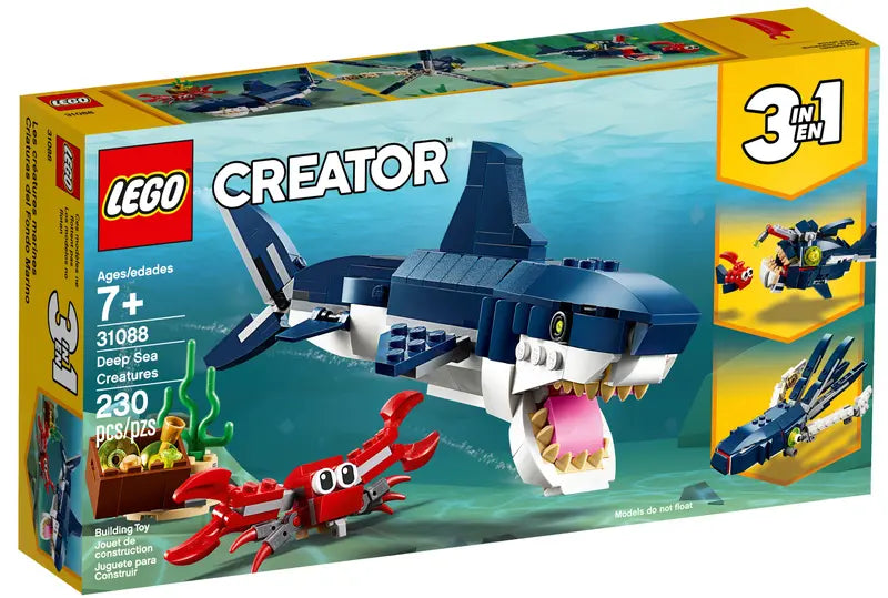 Load image into Gallery viewer, Lego Creator 3 n 1 Deep Sea Creatures 230 pc
