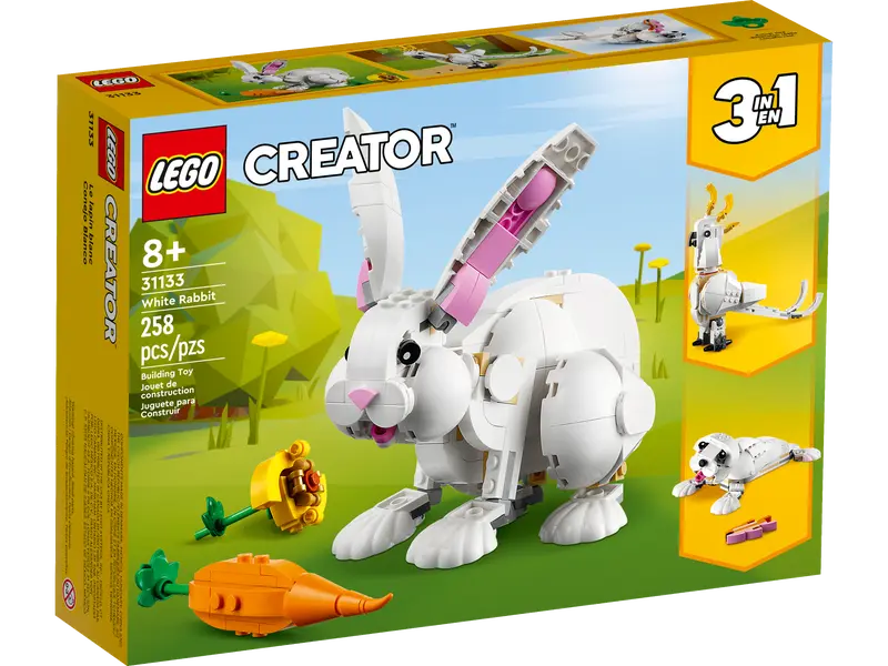 Load image into Gallery viewer, Lego Creator 3 n 1 White Rabbit 258pc
