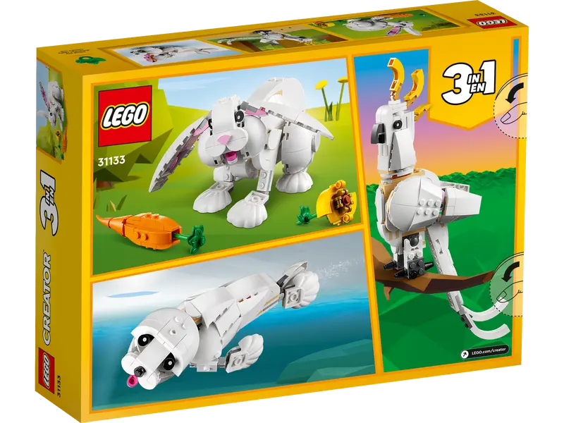 Load image into Gallery viewer, Lego Creator 3 n 1 White Rabbit 258pc
