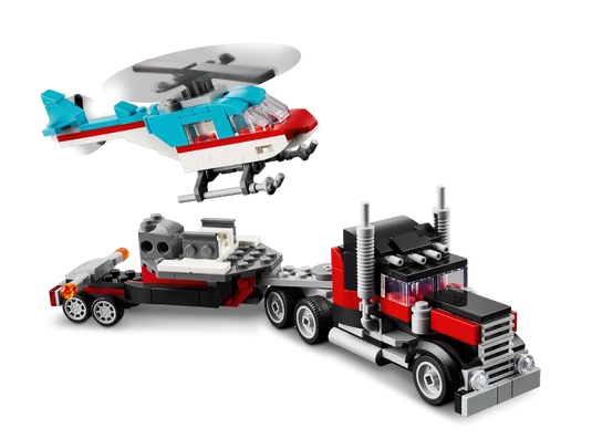 LEGO Creator Flatbed Truck with Helicopter