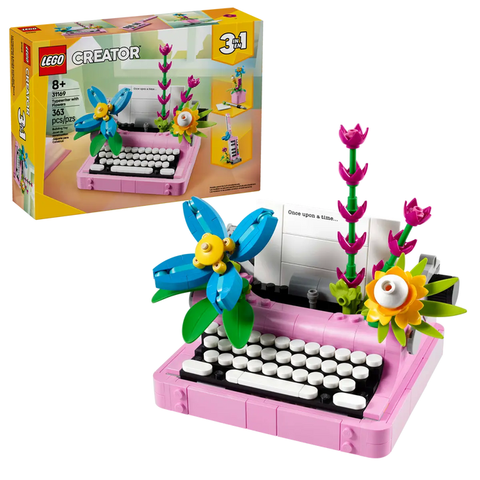 LEGO Creator Typewriter with Flowers