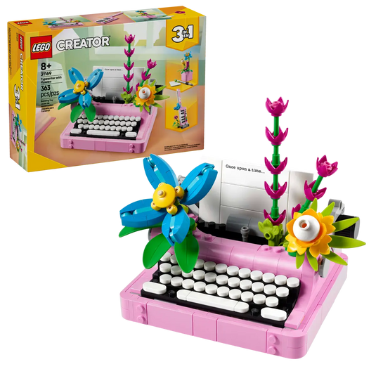 LEGO Creator Typewriter with Flowers