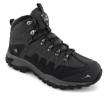 Pacific Mountain Men's Emmons Mid Waterproof Hiking Shoes (Black) Size 13
