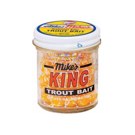 Atlas-Mike S King Salmon Eggs Trout Bait Yellow Glitter 1.6 Oz.