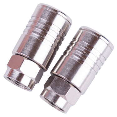 Monster Just Hook It Up Tool Less RG6 Quad Coaxial Connector 2 pk