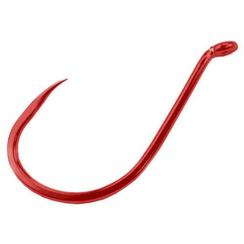 Gamakatsu Barbless Octopus Hook in High Quality Carbon Steel Red Size 1  6-Pack