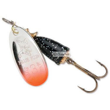 Blue Fox 3/16oz Classic Vibrax Spinner (Red Tip/Silver Flake))