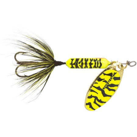Yakima Bait Worden S Original Rooster Tail Lure Chartreuse Black Tiger 1/4 Oz.