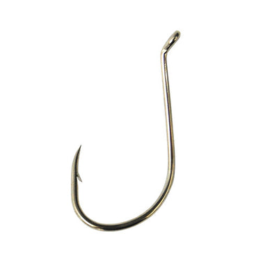 Eagle Claw Lazer Sharp Long Shank Octopus Hook 4 Pack (Nickel) Size 6/0