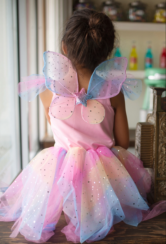 Great Pretenders Rainbow Fairy Dress & Wings