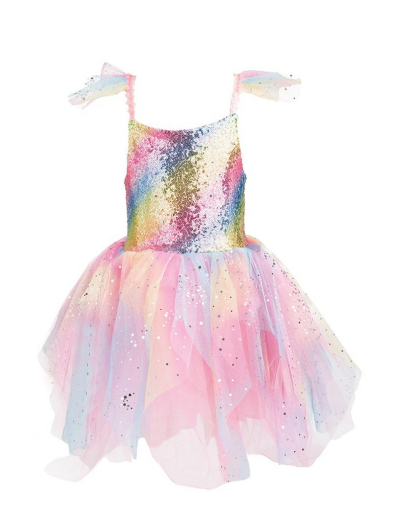 Load image into Gallery viewer, Great Pretenders Rainbow Fairy Dress &amp; Wings
