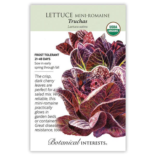 Load image into Gallery viewer, Truchas Mini-Romaine Lettuce Seeds
