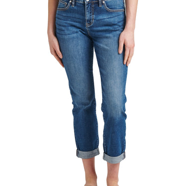 Jag Jeans Carter Mid Rise Cropped Girlfriend Jeans (Thorne Blue) Size 16