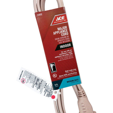 Ace 14/3 SPT-3 125 V 9 ft. L Appliance Cord