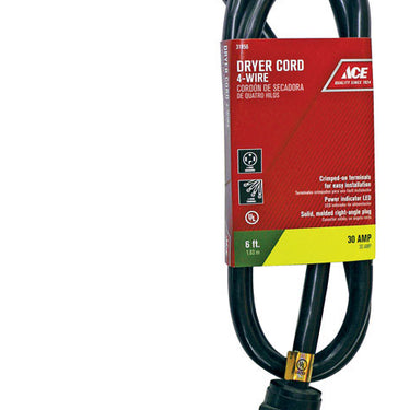 Ace 10/4 SRDT 6 ft. L Dryer Cord 4 Wire