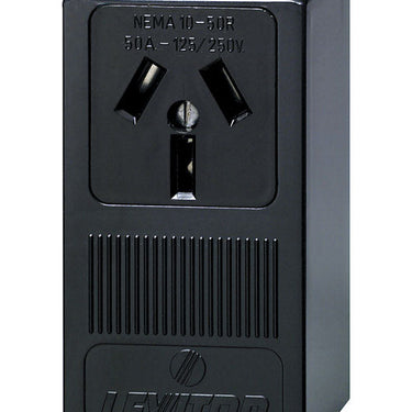 Leviton 50 amps 125/250 V Black Outlet 10-50R 1 pk