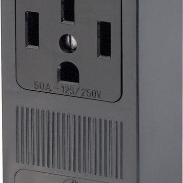 Leviton 50 amps 125/250 V Black Outlet 14-50R 1 pk