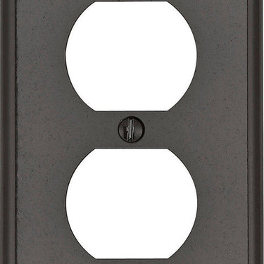 Leviton Brown 1 gang Thermoset Plastic Duplex Wall Plate 1 pk