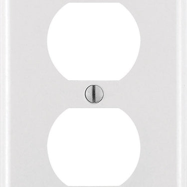 Leviton White 1 gang Thermoset Plastic Duplex Wall Plate 1 pk White