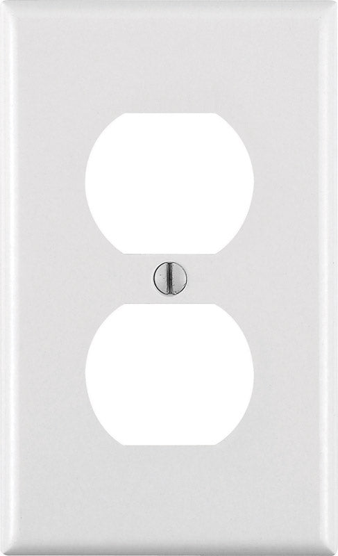 Leviton White 1 gang Thermoset Plastic Duplex Wall Plate 1 pk White