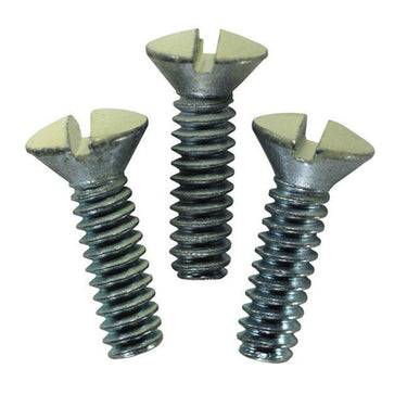 Leviton Ivory Metal Wall Plate Screws 20 pk