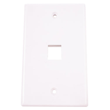 Monster Just Hook It Up White 1 gang Plastic Keystone Wall Plate 1 pk