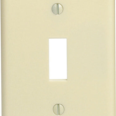 Leviton Ivory 1 gang Thermoset Plastic Toggle Wall Plate 10 pc