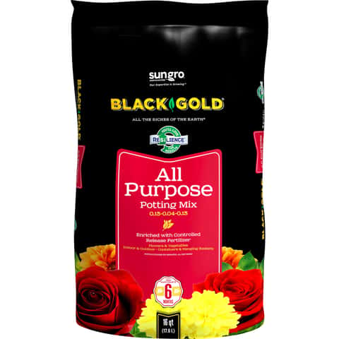 Load image into Gallery viewer, Black Gold All Purpose Potting Mix 16 qt
