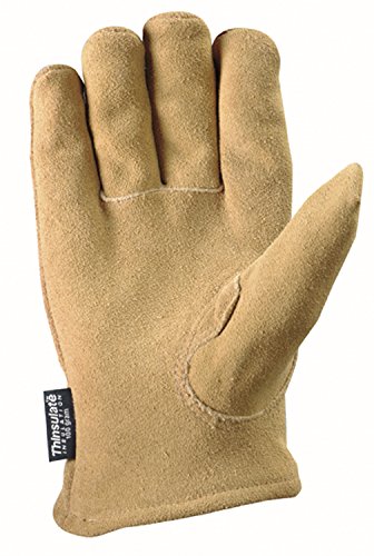 Wells Lamont Men's Split Deerskin Gloves 100 Grain Thermofill-XLarge