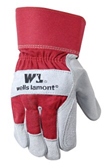 Load image into Gallery viewer, Wells Lamont Leather Work Gloves with Safety Cuff Double Palm Split Cowhide One Size
