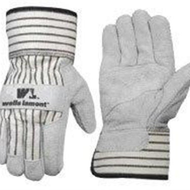 Wells Lamont  Extra Large Gray Leather Palm Glove XL
