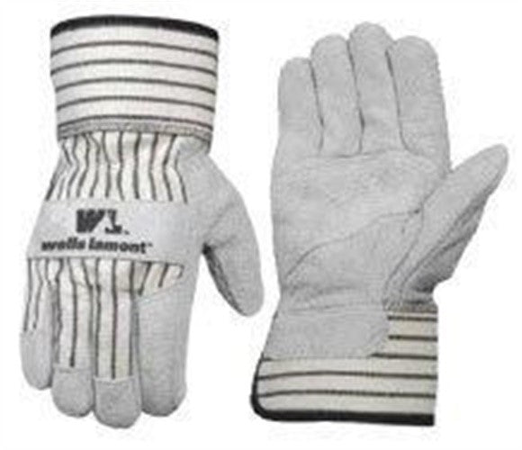 Wells Lamont  Extra Large Gray Leather Palm Glove XL