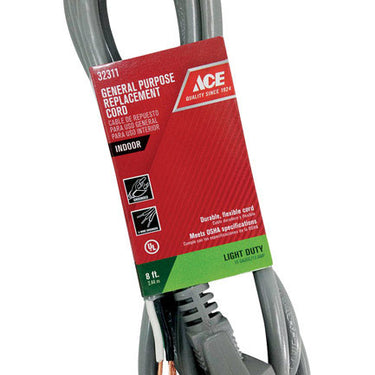 Ace 16/3 SJTW 125 V 8 ft. L Appliance Cord