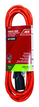 Ace Indoor or Outdoor 10 ft. L Orange Extension Cord 16/3 SJTW