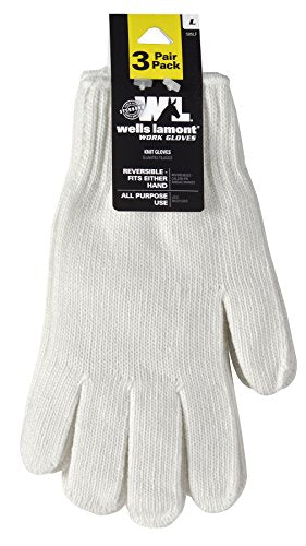 Load image into Gallery viewer, Wells Lamont 505LF Polyester Work String Gloves Large - Pack of 3
