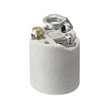 Leviton Porcelain Incandescent Medium Base Keyless Socket 1 pk