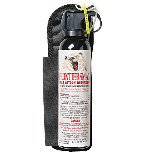 SABRE Frontiersman 9.2 Oz Bear Spray with Belt Holster White 9.5 in.