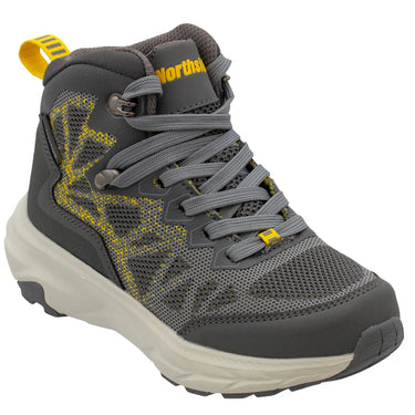 Northside Kid's Zenith Mid Waterproof Hiking Boot (Grey/Orange) Size 4
