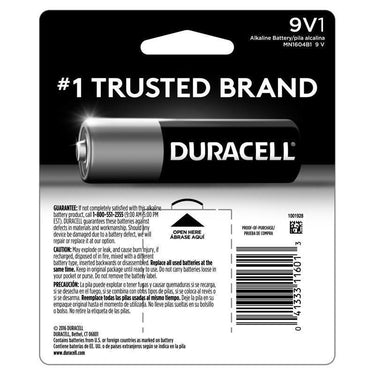 Duracell Coppertop 9-Volt Alkaline Batteries 1 pk Carded