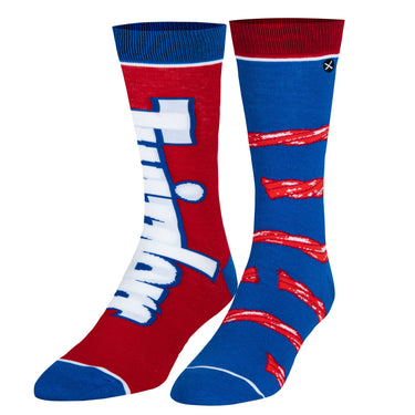 Odd Sox Twizzlers Split Men's Crew Socks Size L