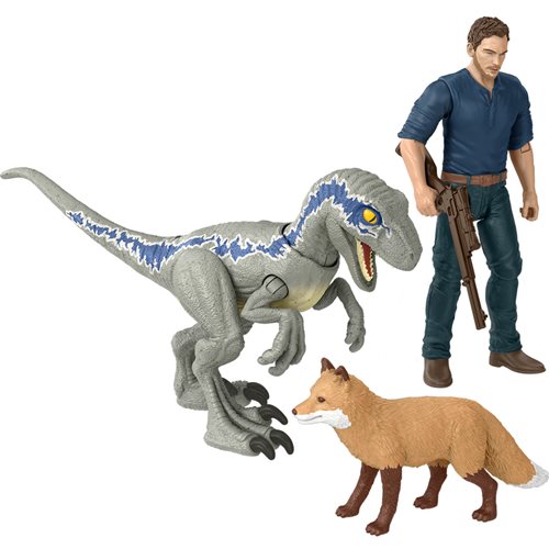 Mattel Jurassic World Owen & Velociraptor BETA Dino Action Figure