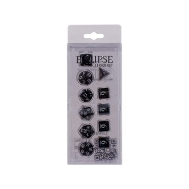 Ultra Pro Eclipse 11 Dice Set Jet Black