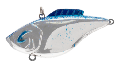 Bill Lewis Lures 5/8oz Hammer Trap (Chrome Blue/Black Splatter Back)