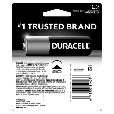 Duracell Coppertop C Alkaline Batteries 2 pk Carded